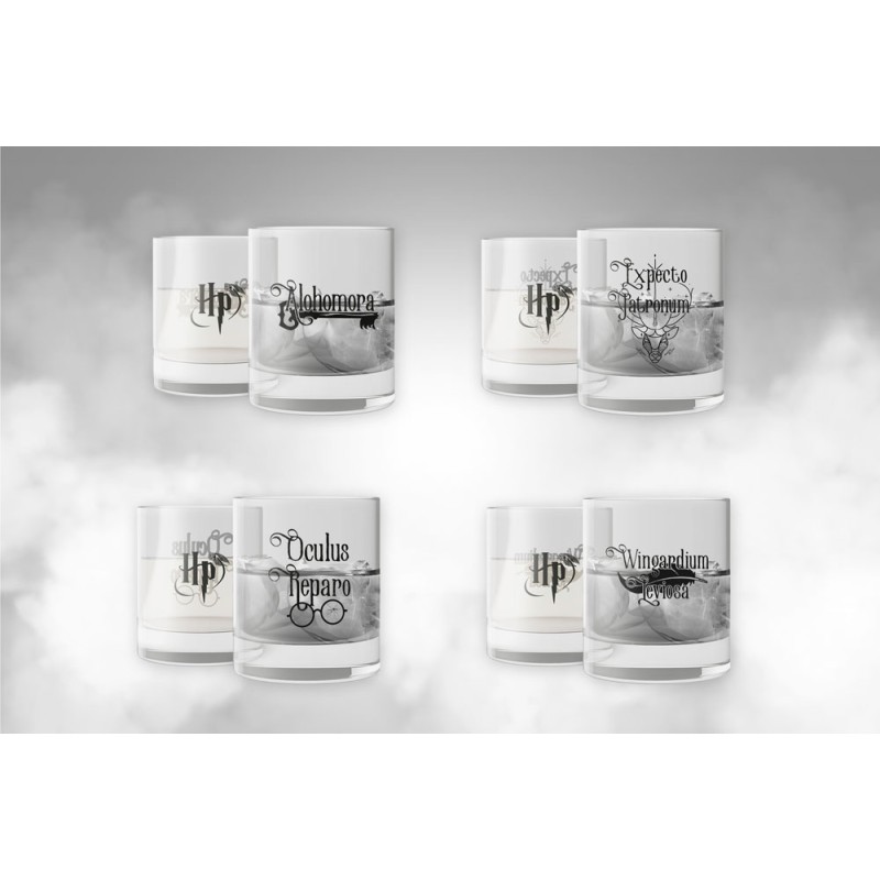 Coffret Harry Potter 4 verres Sorts