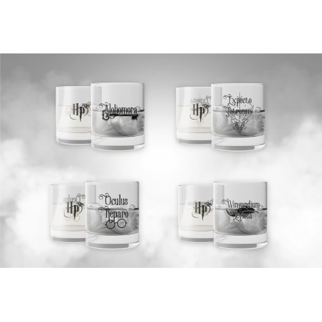 Coffret Harry Potter 4 verres Sorts