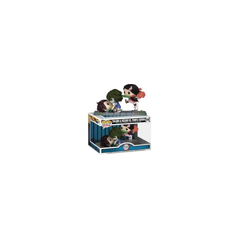 Funko Pop! Demon Slayer TANJIRO and NEZUKO VS. Temple Demon 1419 (Special Edition)