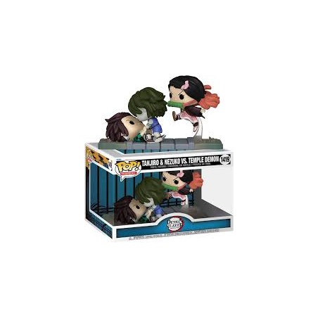 Funko Pop! Demon Slayer TANJIRO and NEZUKO VS. Temple Demon 1419 (Special Edition)