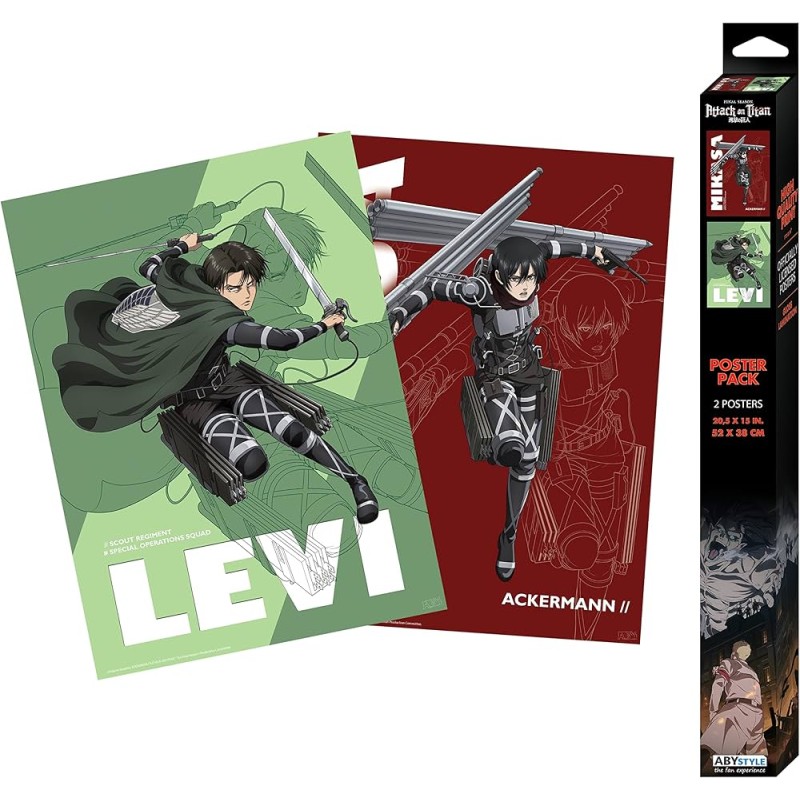 L'ATTAQUE DES TITANS Set 2 Chibi Posters