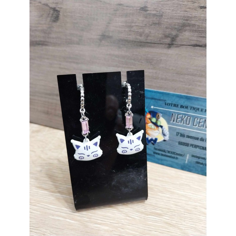 Boucle d'oreille Chat Kawaii inspiration Japon