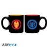 MARVEL - SET 2 MUGS À ESPRESSO IRON MAN ET SPIDER-MAN