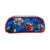 Trousse scolaire 2 compartiments Bleu Avengers