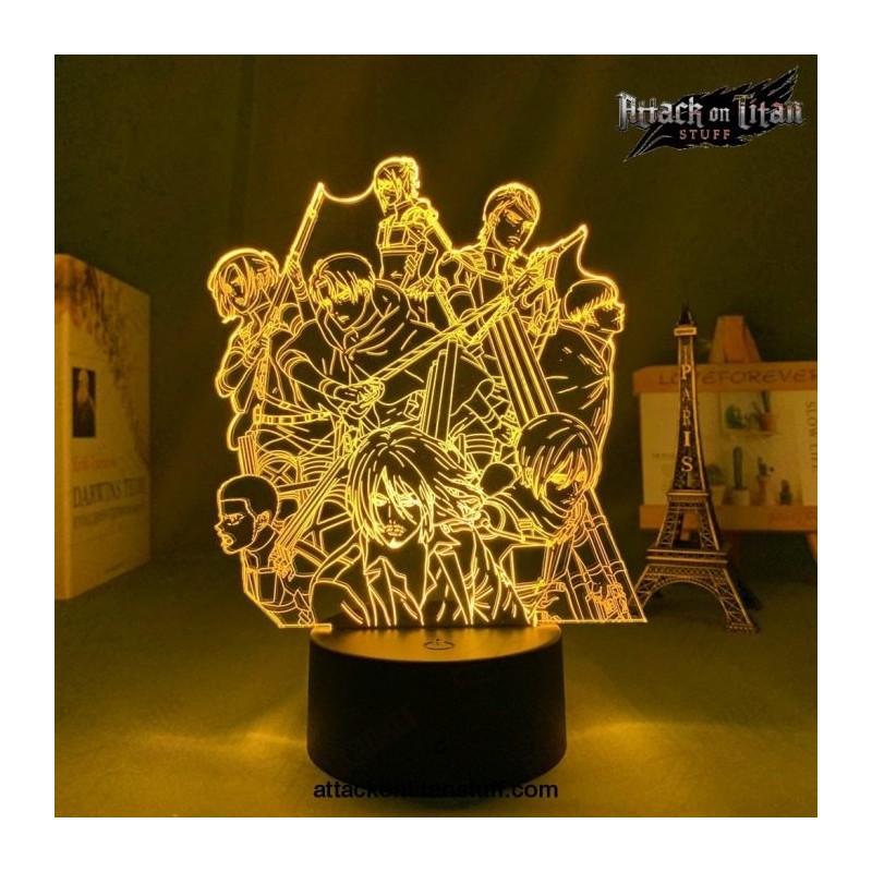 Attaque des Titans Lampe 3D Acrylique  Personnages