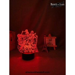 Attaque des Titans Lampe 3D Acrylique  Personnages