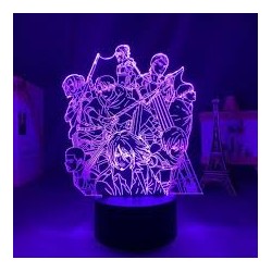 Attaque des Titans Lampe 3D Acrylique  Personnages