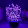 Attaque des Titans Lampe 3D Acrylique  Personnages