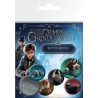 Les Animaux fantastiques 2 pack 6 badges Niffleurs