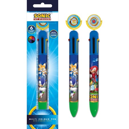 Sonic the Hedgehog Stylo 6 couleurs
