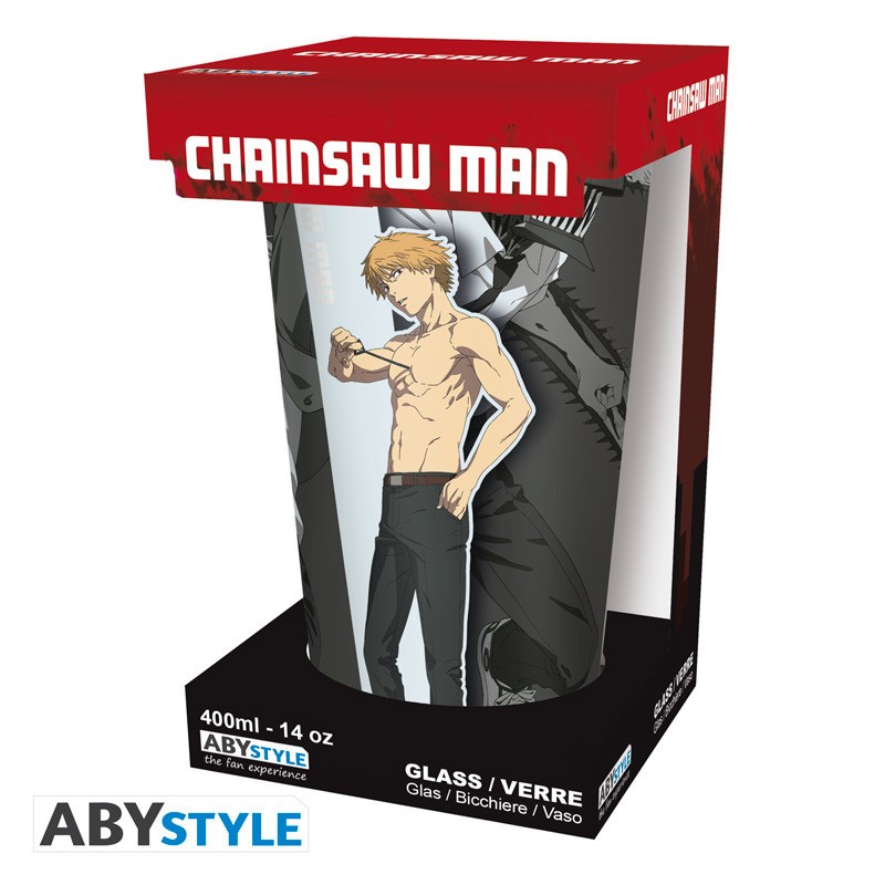 CHAINSAW MAN - Verre XXL - 400 ml - Trio
