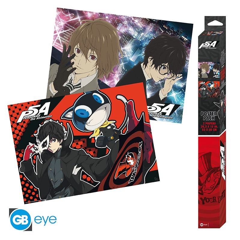 PERSONA 5 - Set 2 Posters Chibi 52x38 - Série 1