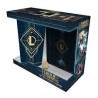 LEAGUE OF LEGENDS - Pck Verre XXL + Pin's + Carnet "Hextech logo"