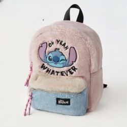 Stitch Sac à dos peluche rose