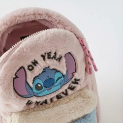 Stitch Sac à dos peluche rose