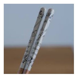 Studio Ghibli Baguettes laquées Kiki la petite sorcière marron 21 cm