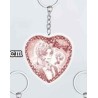 LOVE AND DEEPSPACE Porte clé acrylique coeur et carte personnage