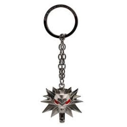 THE WITCHER Porte-clés 3D Emblème de l'école du Loup