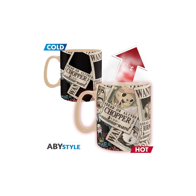 ONE PIECE - Mug Heat Change - 460 ml - Wanted