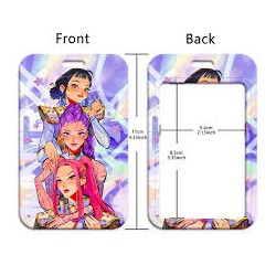 K-POP Demon Hunters Porte carte + cordon
