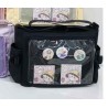 Kawaii sacoche type Itabag noir en toile