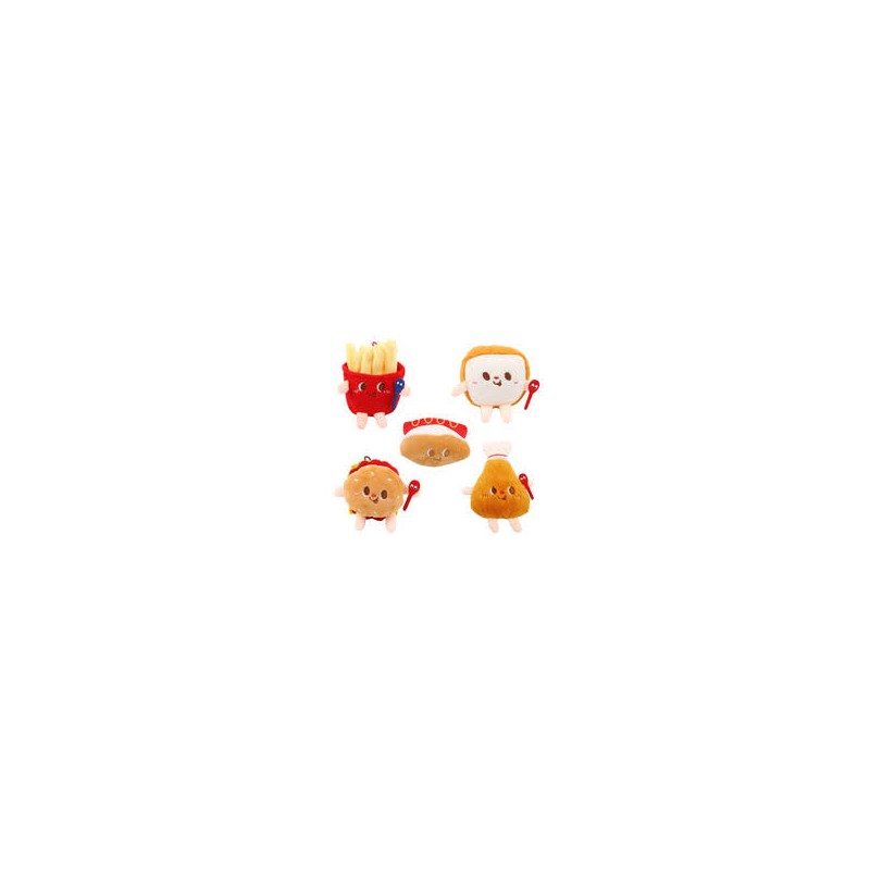 KAWAII Porte clé Mini Peluche "Snack"