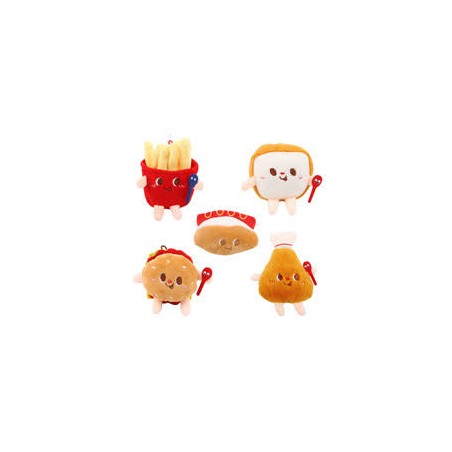 KAWAII Porte clé Mini Peluche "Snack"