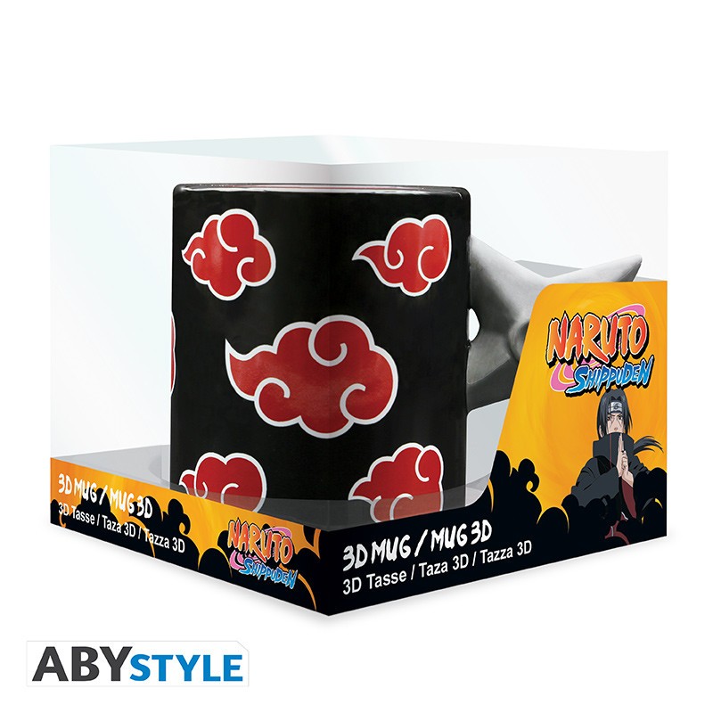 NARUTO SHIPPUDEN - Mug 3D anse - Shuriken Akatsuki