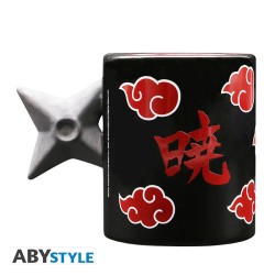 NARUTO SHIPPUDEN - Mug 3D anse - Shuriken Akatsuki