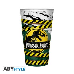 JURASSIC PARK - Verre XXL - 400 ml - Danger high voltage