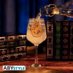 HARRY POTTER - Verre à pied - "Emblème de Poudlard"