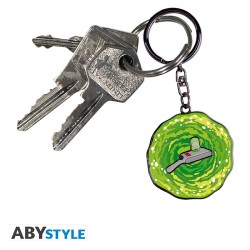 RICK AND MORTY - Porte-clés mécanique - Pistolet Portail