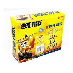 One Piece Coffret cadeau de 12 paires de chaussettes taille 41/46