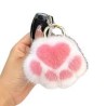 KAWAII Porte clé Patoune de chat peluche
