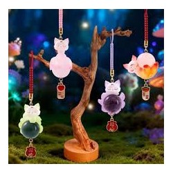 BLIND BOX Charme Kitsune porte bonheur et pierre