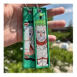 ONE PIECE Porte clé brodé Zoro Roronoa