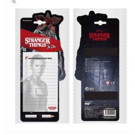 Stranger Things Bloc note shopping List Aimanté