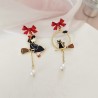 Ghibli Boucles d'oreille asymétrique Kiki la petite sorcière