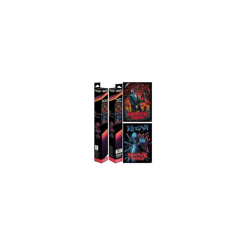 Stranger Things set de 2 Poster - Vecna & Eddie