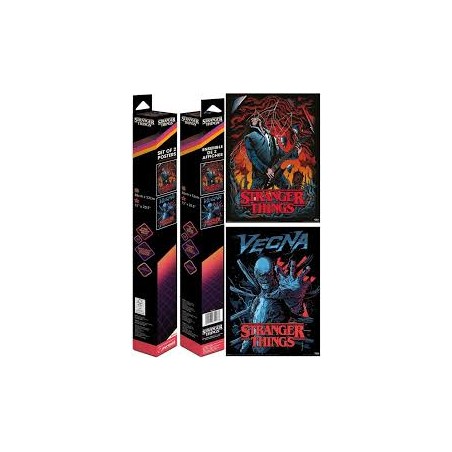 Stranger Things set de 2 Poster - Vecna & Eddie