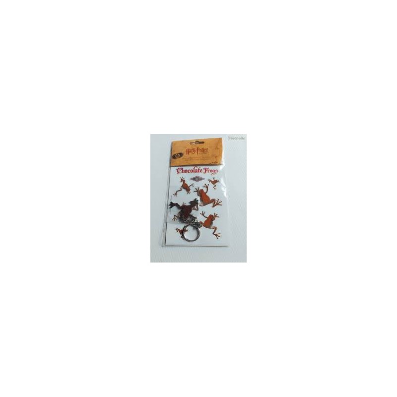 Porte-clé chocogrenouille Harry Potter + Stickers parfumés