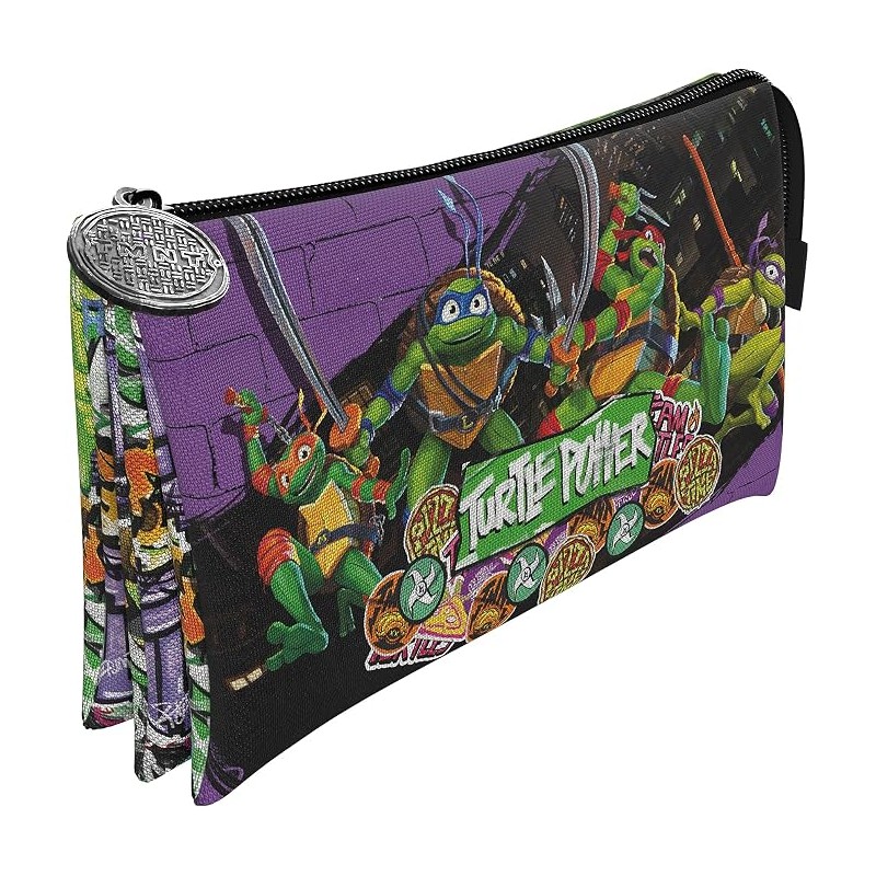Tortues Ninja Trousse triple pour crayons