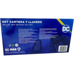 Batman - Coffret cadeau, portefeuille et porte-clés, noir, produit officiel