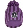 Wednesday bonnet Pom-Pom Nevermore Logo