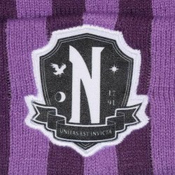 Wednesday bonnet Pom-Pom Nevermore Logo