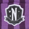 Wednesday bonnet Pom-Pom Nevermore Logo