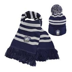 Harry Potter Serdaigle Ensemble bonnet et écharpe d'hiver pour adultes, Bleu, taille unique