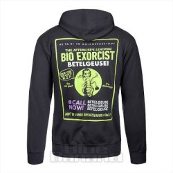 Beetlejuice Sweat à capuche officiel Bio Exorcist (Noir)