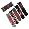 Deadpool - Lot de 5 paires de chaussettes Logo et Pose en boîte cadeau
