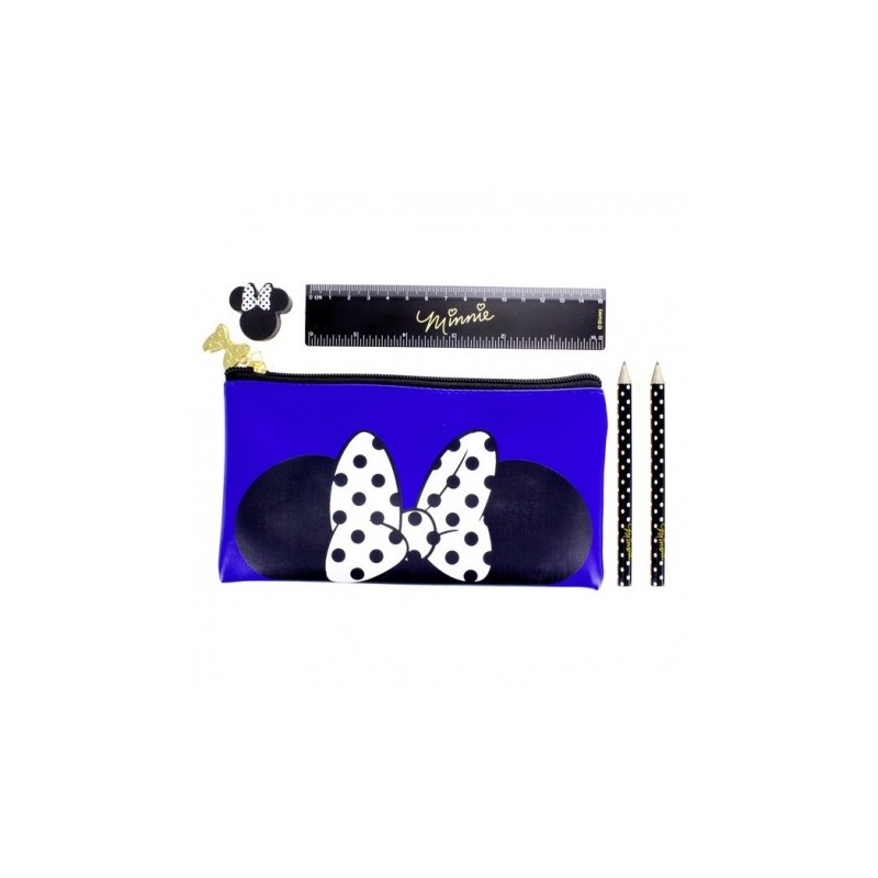TROUSSE MINNIE MOUSE DISNEY NOIR BLANC BLEU PALADONE